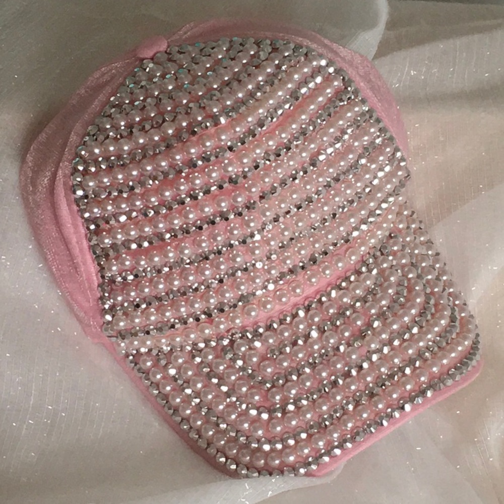 Pink Pearl and Rhinestone Cap
NEW! - Picture 8 of 10